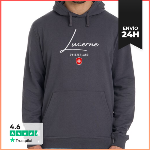 Sudadera Unisex Con Capucha Lucerna Suiza, Souvenir Lucerna - latostadora.com - Modalova