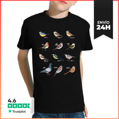 Camiseta Clásica Para Niños Avistamiento De Aves Robin Gorrión - latostadora.com - Modalova