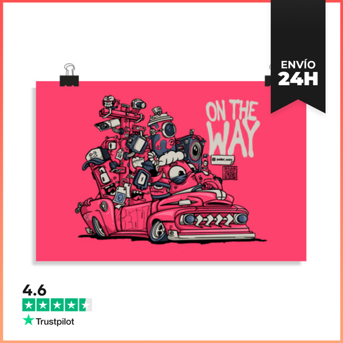 Póster Horizontal On The Way LaTostadora - latostadora.com - Modalova