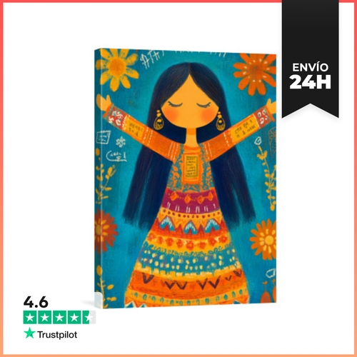Lienzo Vertical Himalaya Folk 7 LaTostadora - latostadora.com - Modalova