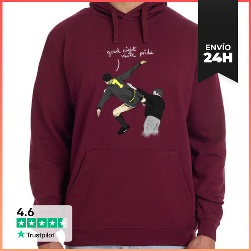 Sudadera Unisex Con Capucha Good Night White Pride, Eric Cantona - latostadora.com - Modalova