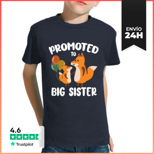 Camiseta Clásica Para Niños Ascendida A Hermana Mayor Para Niñas - latostadora.com - Modalova
