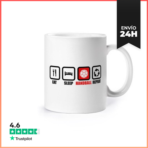 Taza Comer Dormir Balonmano Repita LaTostadora - latostadora.com - Modalova