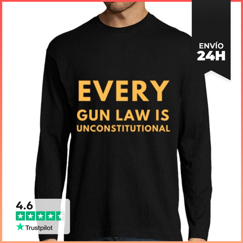 Camiseta Hombre Manga Larga Cada Ley De Armas Es Inconstitucional - latostadora.com - Modalova