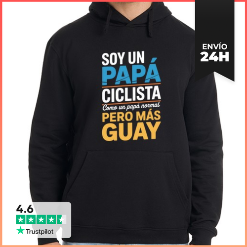 Sudadera Unisex Con Capucha SOY UN PAPÁ CICLISTA Como Un Papá - latostadora.com - Modalova
