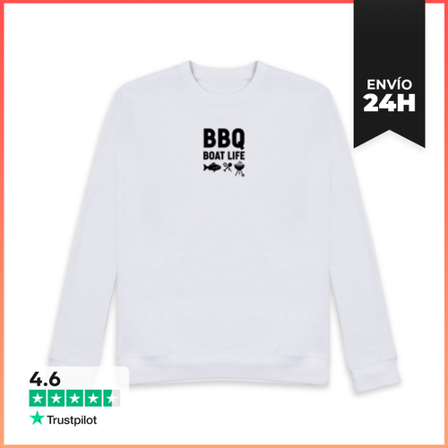 Sudadera Unisex Vida En Barco De Barbacoa Pez Espátula Barbacoa - latostadora.com - Modalova