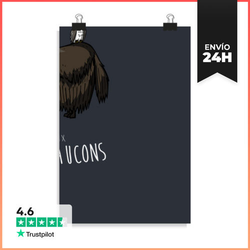 Póster Vertical Yak Halcón LaTostadora - latostadora.com - Modalova