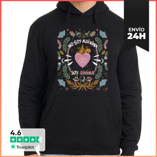Sudadera Unisex Con Capucha No Soy Adivina, Soy Divina - latostadora.com - Modalova