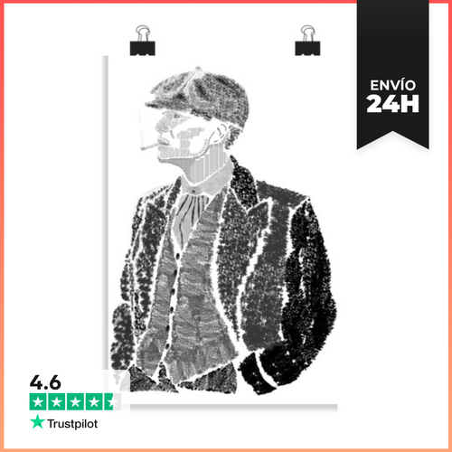 Póster Vertical Thomas Shelby LaTostadora - latostadora.com - Modalova