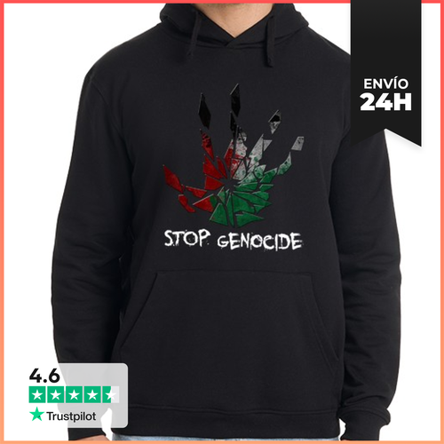 Sudadera Unisex Con Capucha Stop Genocide LaTostadora - latostadora.com - Modalova