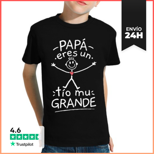 Camiseta Clásica Para Niños Papá Eres Un Tío Mu Grande - latostadora.com - Modalova