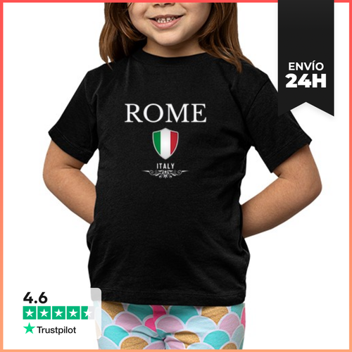 Camiseta Clásica Para Niños Amo Roma, Recuerdo De Roma - latostadora.com - Modalova