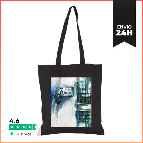 Bolsa De Tela Calle Beso, Bolsa Negra LaTostadora - latostadora.com - Modalova