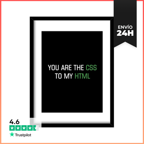 Cuadro Con Marco Vertical Eres El Css De Mi Html LaTostadora - latostadora.com - Modalova