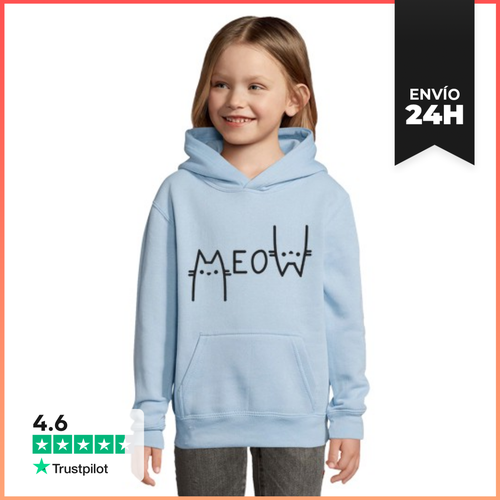 Sudadera Para Niños Con Capucha MeoW LaTostadora - latostadora.com - Modalova