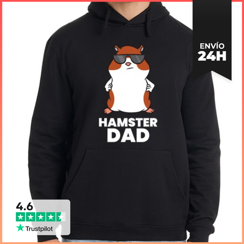 Sudadera Unisex Con Capucha Papá Hámster Divertido Hámster Con - latostadora.com - Modalova