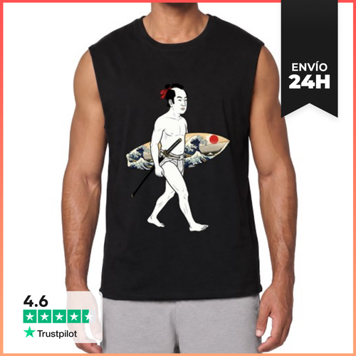 Camiseta Sin Mangas Samurái Surfista LaTostadora - latostadora.com - Modalova