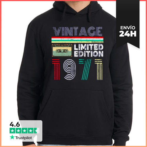 Sudadera Unisex Con Capucha 1971 Vintage - Limited Edition - latostadora.com - Modalova
