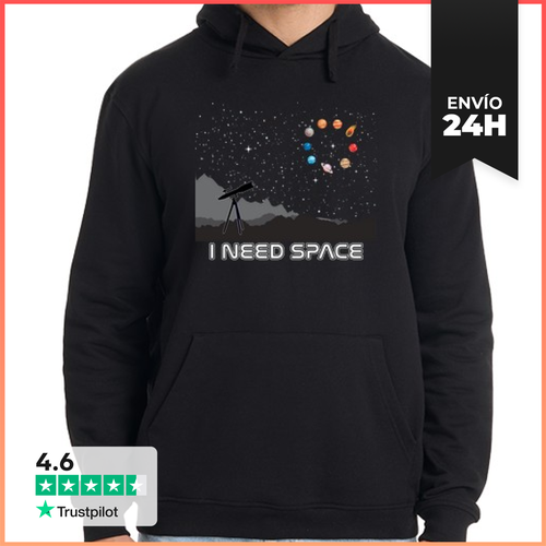 Sudadera Unisex Con Capucha Necesito Telescopio Espacial Planeta - latostadora.com - Modalova