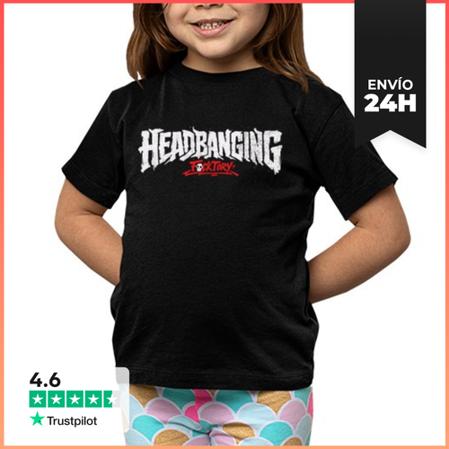 Camiseta Clásica Para Niños Headbanging Blanco LaTostadora - latostadora.com - Modalova