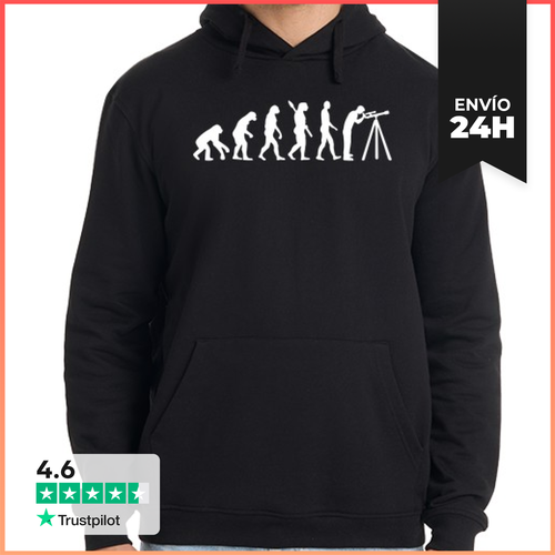 Sudadera Unisex Con Capucha Evolución De La Astronomía - latostadora.com - Modalova