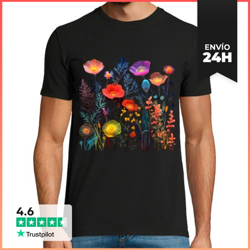Camiseta Hombre Clásica Raras Anémonas Fluorescentes - latostadora.com - Modalova