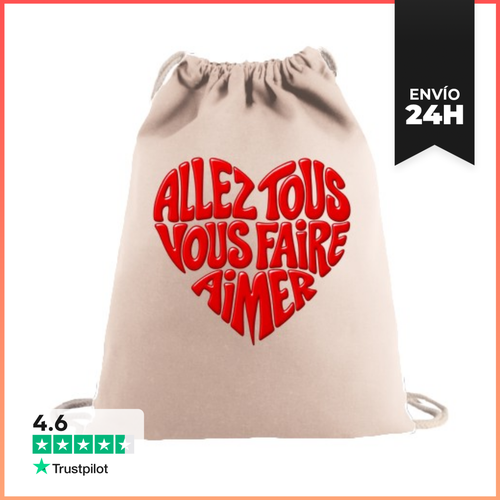 Mochila Saco Con Cuerdas Ve A Hacer Que Todos Te Amen - latostadora.com - Modalova