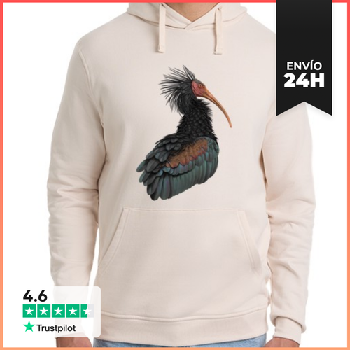 Sudadera Unisex Con Capucha Ibis Eremita LaTostadora - latostadora.com - Modalova