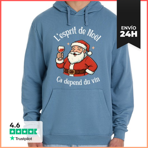 Sudadera Unisex Con Capucha El Espíritu De Navidad Depende Del - latostadora.com - Modalova