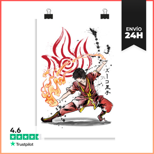 Póster Vertical The Power Of The Fire Nation LaTostadora - latostadora.com - Modalova