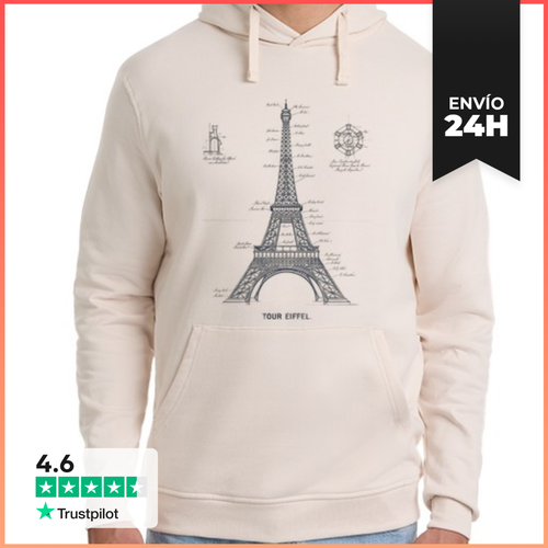 Sudadera Unisex Con Capucha Torre Eiffel Torre-eiffel Gustave - latostadora.com - Modalova