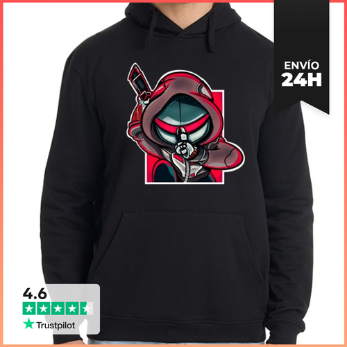 Sudadera Unisex Con Capucha Genji Rojo LaTostadora - latostadora.com - Modalova