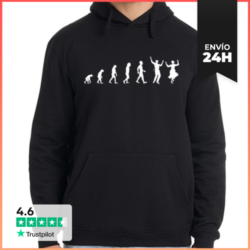 Sudadera Unisex Con Capucha Dantzarien Eboluzioa LaTostadora - latostadora.com - Modalova