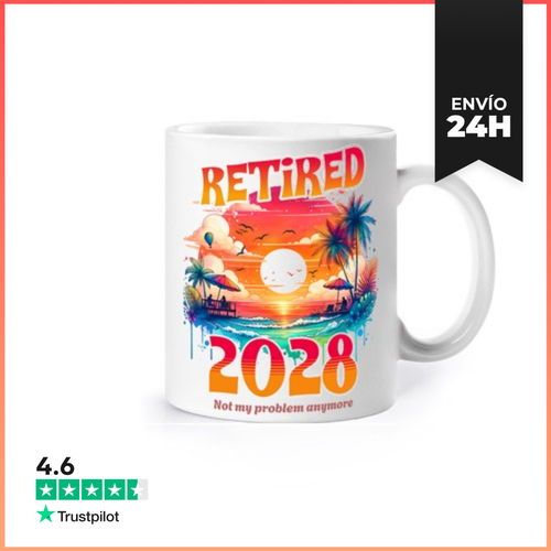 Taza Retired 2028 Not My Problem Anymore - Retirement Gift - latostadora.com - Modalova