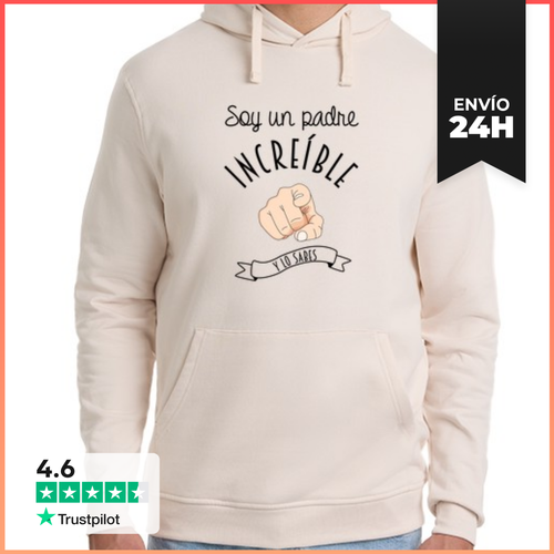 Sudadera Unisex Con Capucha Un Padre Increíble LaTostadora - latostadora.com - Modalova
