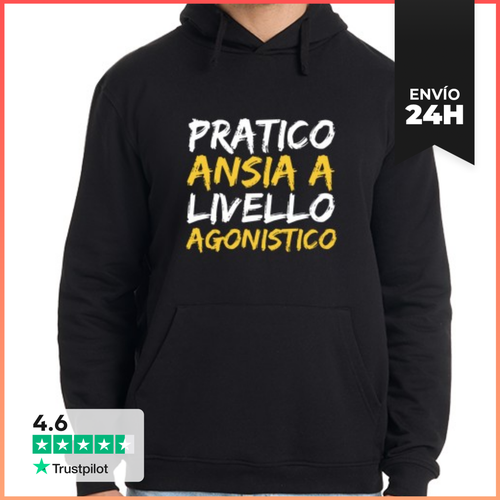 Sudadera Unisex Con Capucha Practico La Ansiedad A Nivel - latostadora.com - Modalova