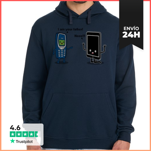 Sudadera Unisex Con Capucha I Am Your Father! Phone LaTostadora - latostadora.com - Modalova