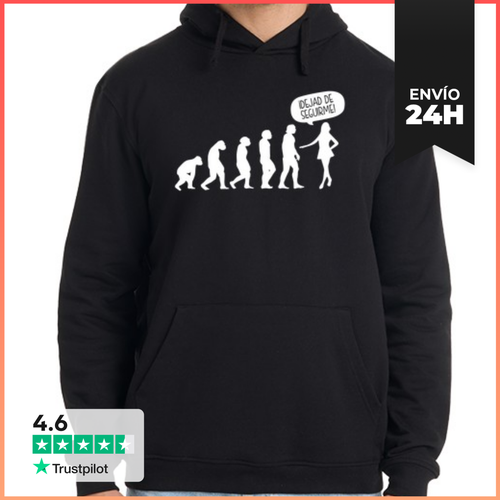 Sudadera Unisex Con Capucha Evolución ¡Dejad De Seguirme! II - latostadora.com - Modalova