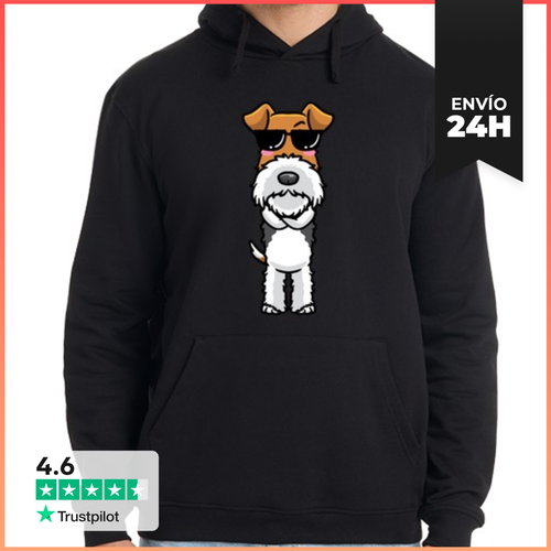 Sudadera Unisex Con Capucha Perro Fox Terrier De Alambre Con - latostadora.com - Modalova
