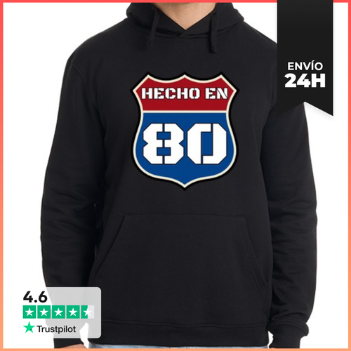 Sudadera Unisex Con Capucha Hecho En 1980 Estilo Carretera - latostadora.com - Modalova