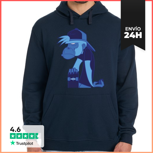 Sudadera Unisex Con Capucha Simio Skater LaTostadora - latostadora.com - Modalova