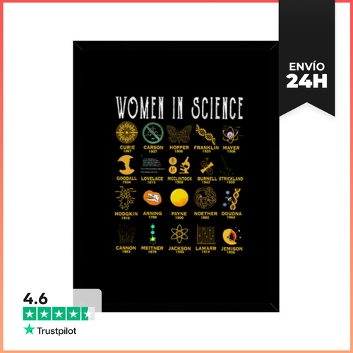 Cuadro Con Marco Vertical Mujeres En La Ciencia LaTostadora - latostadora.com - Modalova