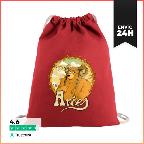 Mochila Saco Con Cuerdas Oso Aries Marrones LaTostadora - latostadora.com - Modalova