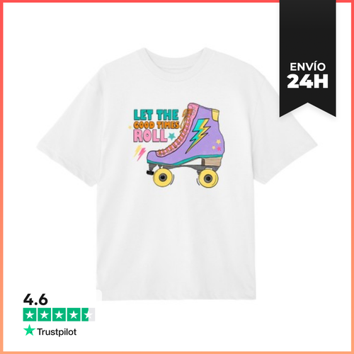 Camiseta Oversize LET THE GOOD TIMES ROLL LaTostadora - latostadora.com - Modalova