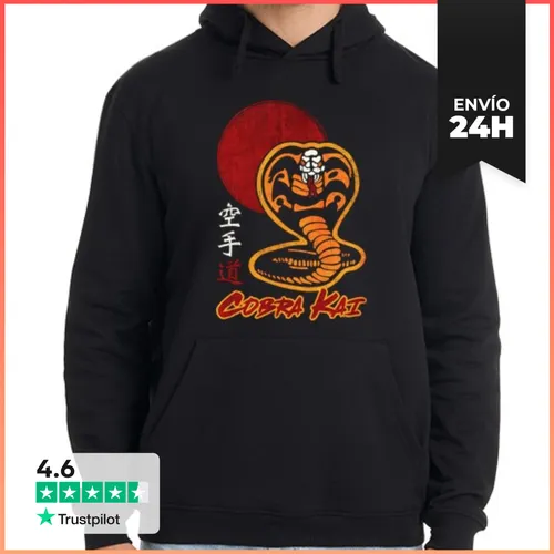 Sudadera Unisex Con Capucha Cobra Kai (空手道 Karate-do) LaTostadora - latostadora.com - Modalova