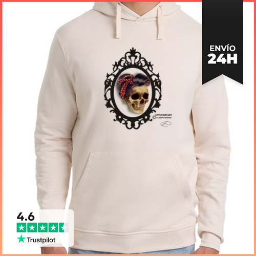 Sudadera Unisex Con Capucha Pin Up Skull LaTostadora - latostadora.com - Modalova