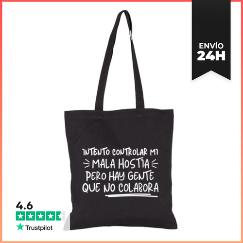 Bolsa De Tela Intento Controlar Mi Mala Hostia Blanco LaTostadora - latostadora.com - Modalova