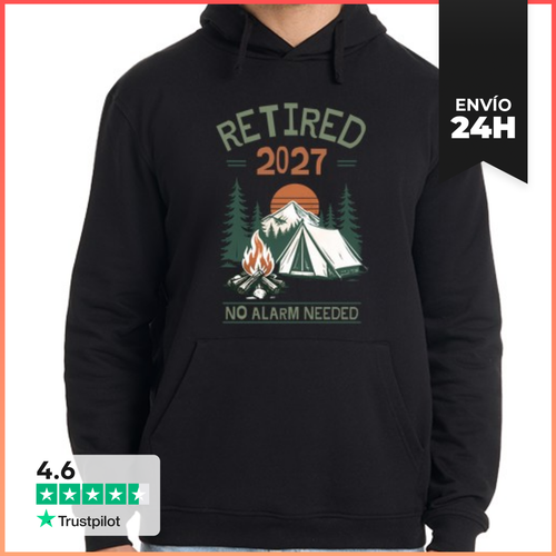 Sudadera Unisex Con Capucha Retired 2027 No Alarm Needed - latostadora.com - Modalova