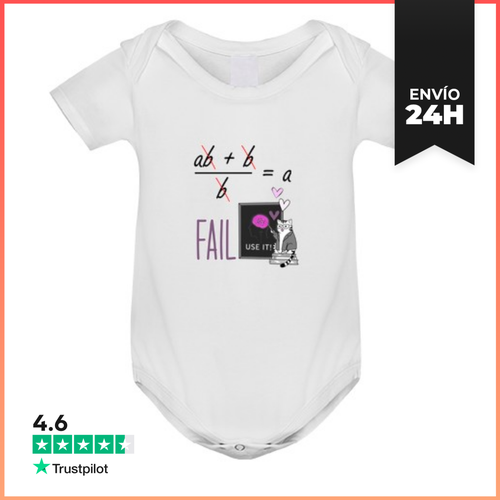 Body Bebé Error Matemático Divide Entre Cero Bebe Divertido Para - latostadora.com - Modalova