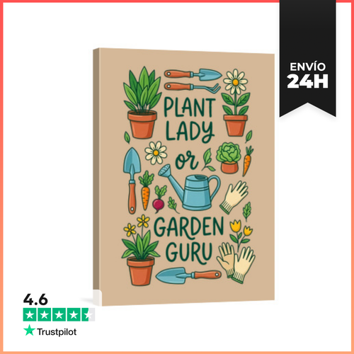 Lienzo Vertical La Apasionada De Las Plantas O Experta En - latostadora.com - Modalova